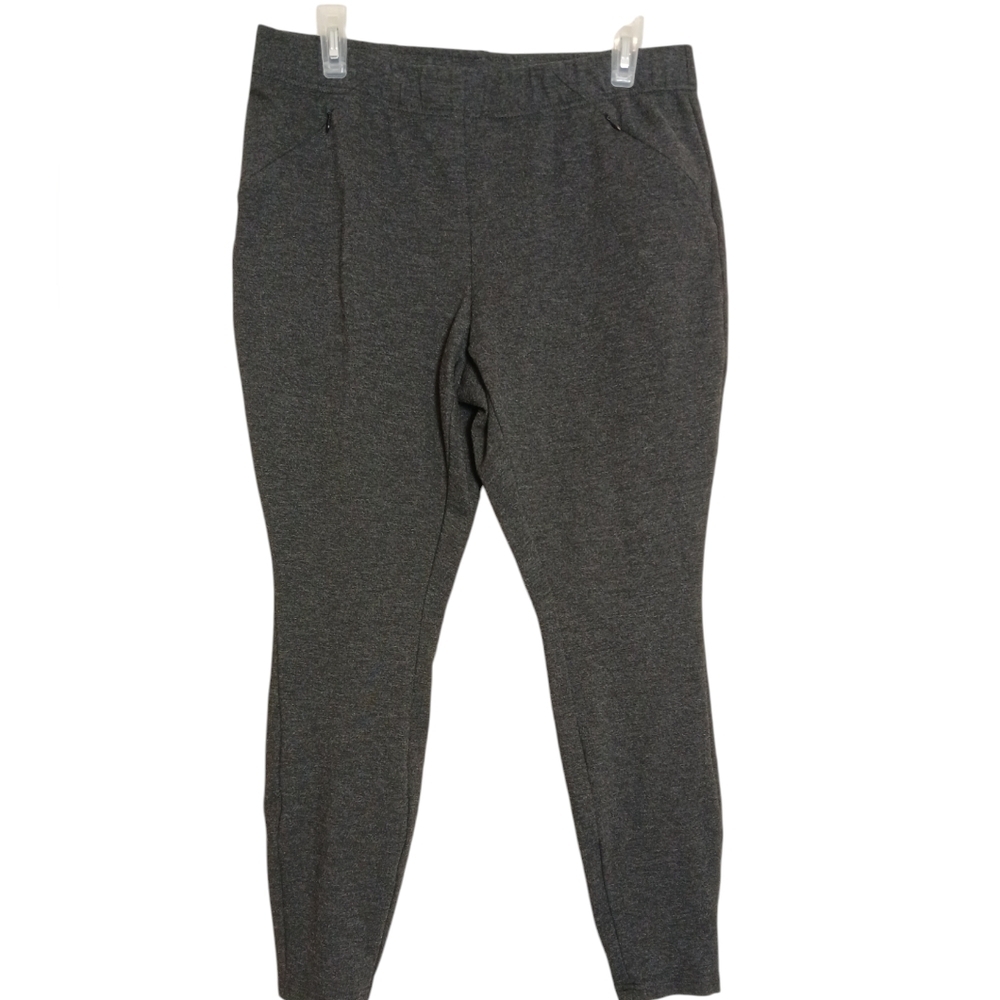 J. Jill Dark Gray Leggings with Slim Fit and Elastic Waistband size medium